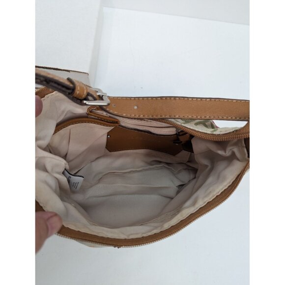 Liz Claiborne LC Logo Small Shoulder Bag Purse 7"x9" with Leather Strap - Picture 7 of 7